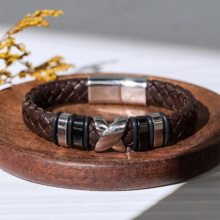 Multi Style Alloy Bead Vintage Leather Bracelet - image 12