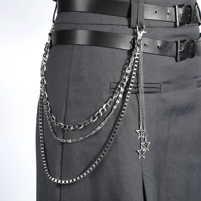 Multi-layer Star & Moon Streetwear Statement Pants Chain - Style #3 - image 6