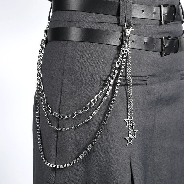 Multi-layer Star & Moon Streetwear Statement Pants Chain - Style #3 - image 6