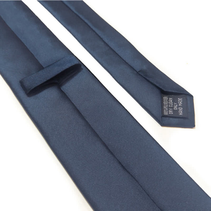 Men's Navy Blue Amidst Flowers Necktie - image 5
