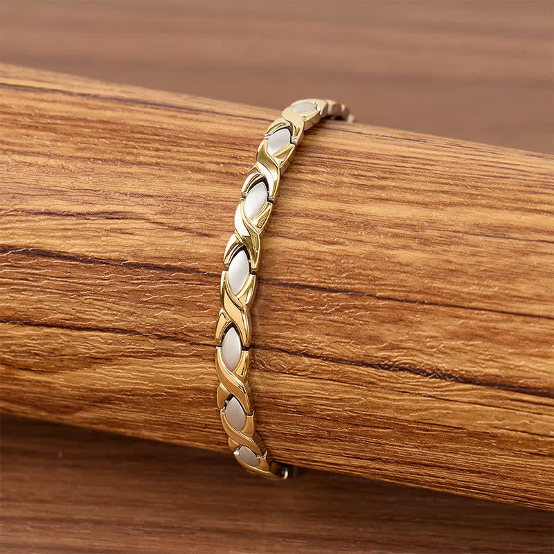 Modern Puzzle Design Magnetic Chain Bracelet With Link Removal Tool - image 2