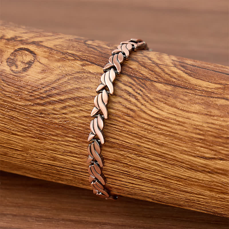 Wheat Fish-Shaped Magnetic Chain Bracelet With Link Removal Tool - image 2