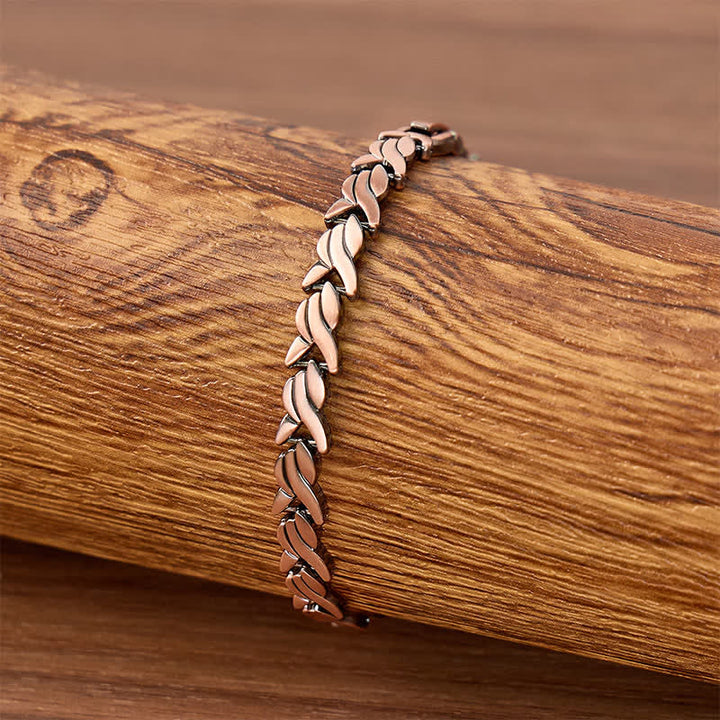 Wheat Fish-Shaped Magnetic Chain Bracelet With Link Removal Tool - image 2