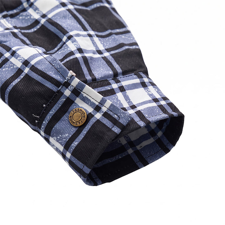 Men's Plaid Fleece-lined Hooded Shirt Jacket - image 13