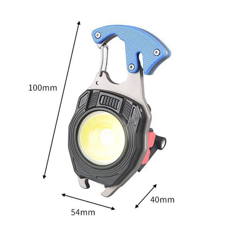 6-in-1 Multitool Electric Lighter Keychain With Rechargeable Work Light - image 9