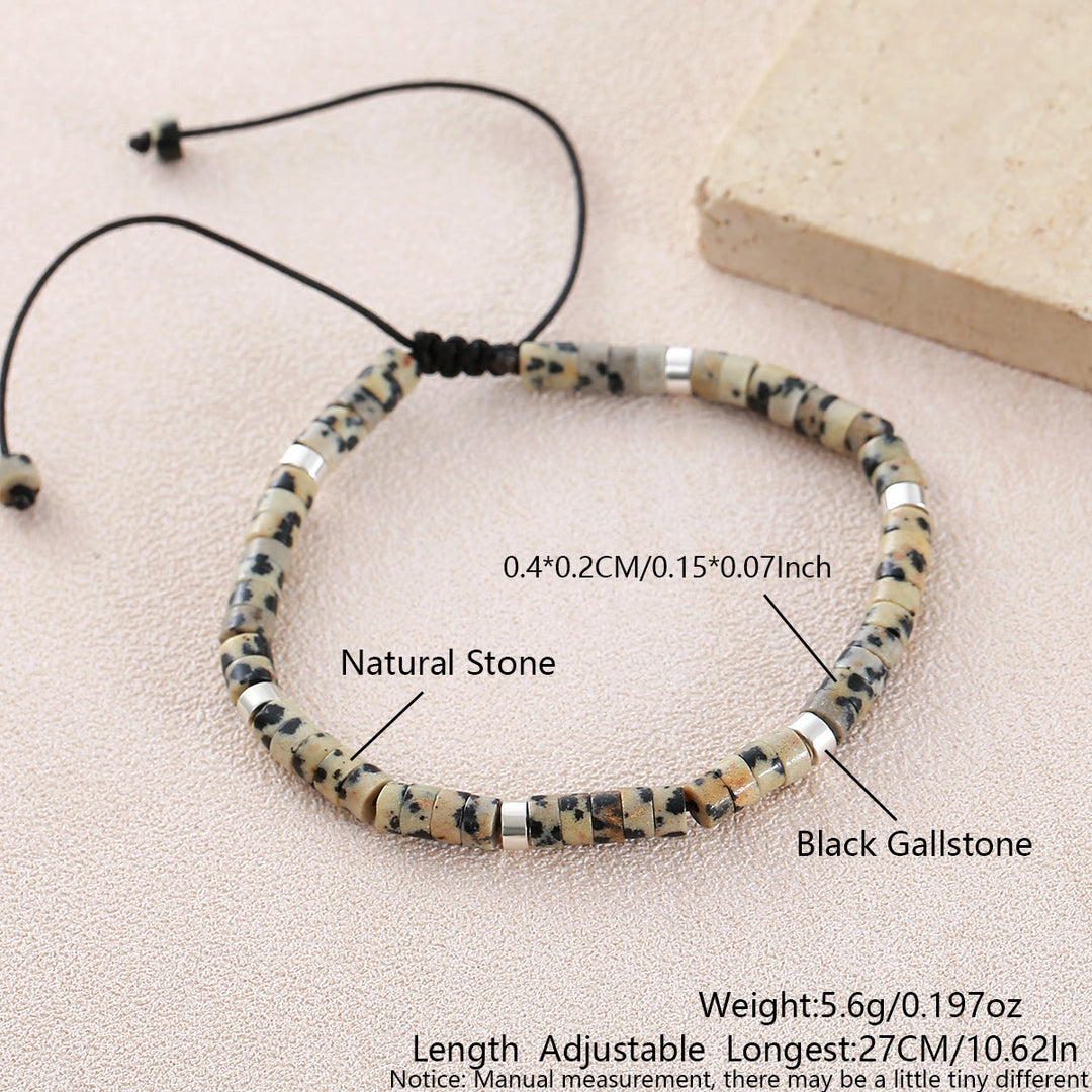 Minimalist Geometric Cylinder Bead Adjustable Bracelet - Style#26 - image 18