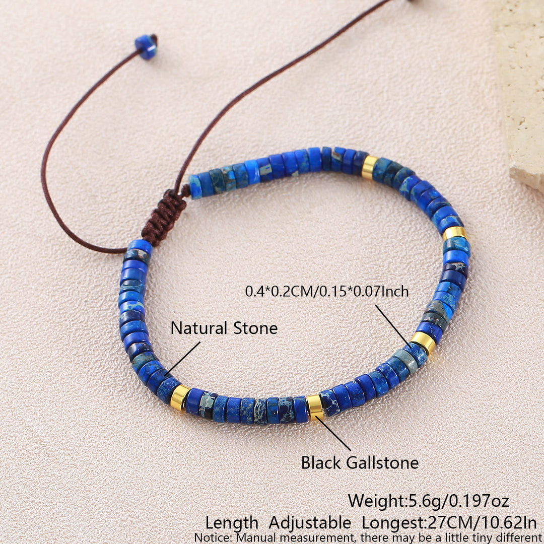 Minimalist Geometric Cylinder Bead Adjustable Bracelet - Style#16 - image 20