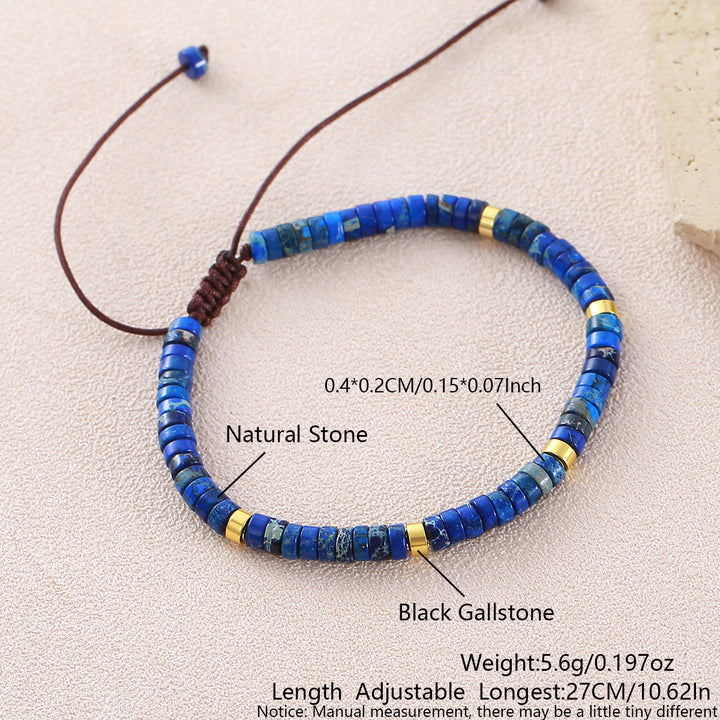 Minimalist Geometric Cylinder Bead Adjustable Bracelet - Style#16 - image 20