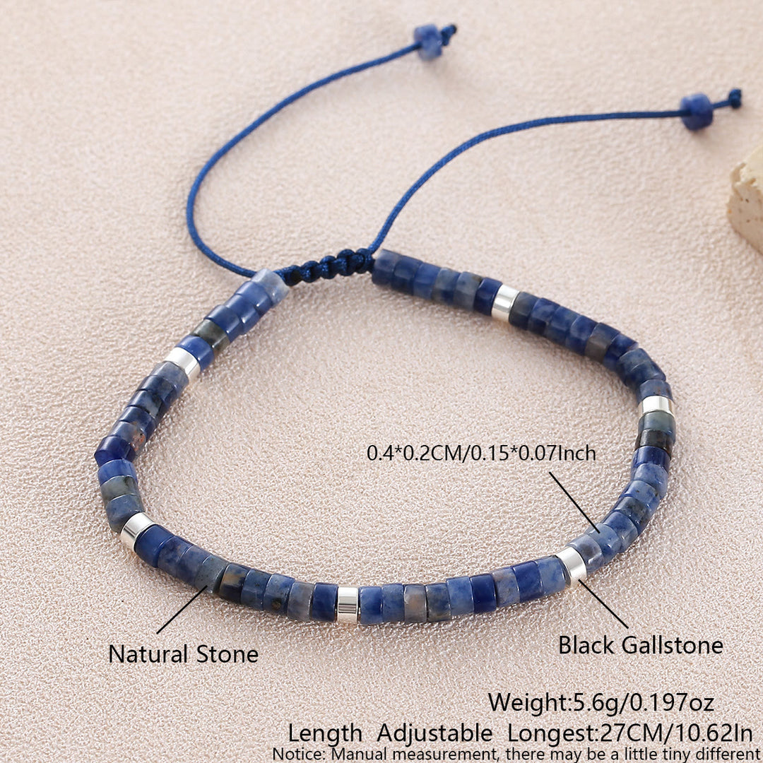 Minimalist Geometric Cylinder Bead Adjustable Bracelet - Style#3 - image 33