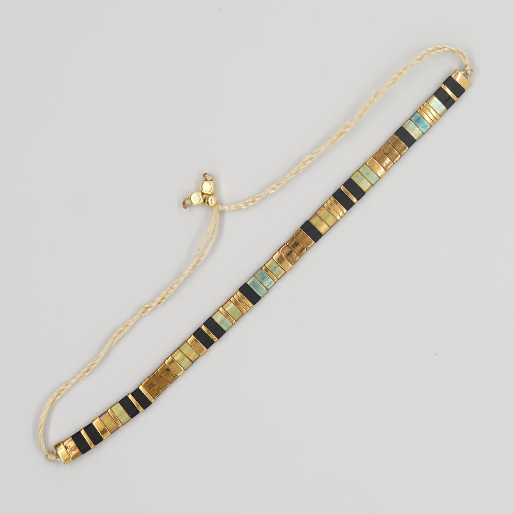 Minimalist Multi-Color Tila Bead Adjustable Bracelet - Style#2 - image 9