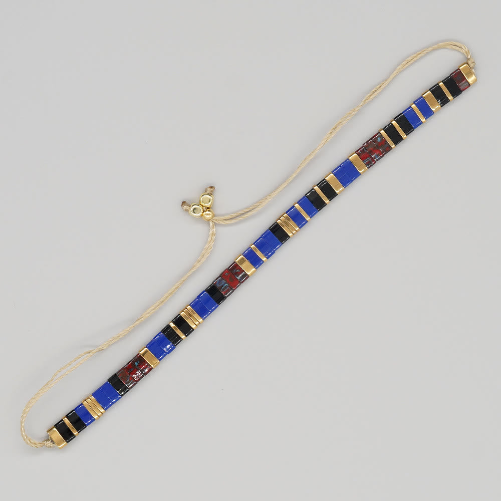 Minimalist Multi-Color Tila Bead Adjustable Bracelet - image 18