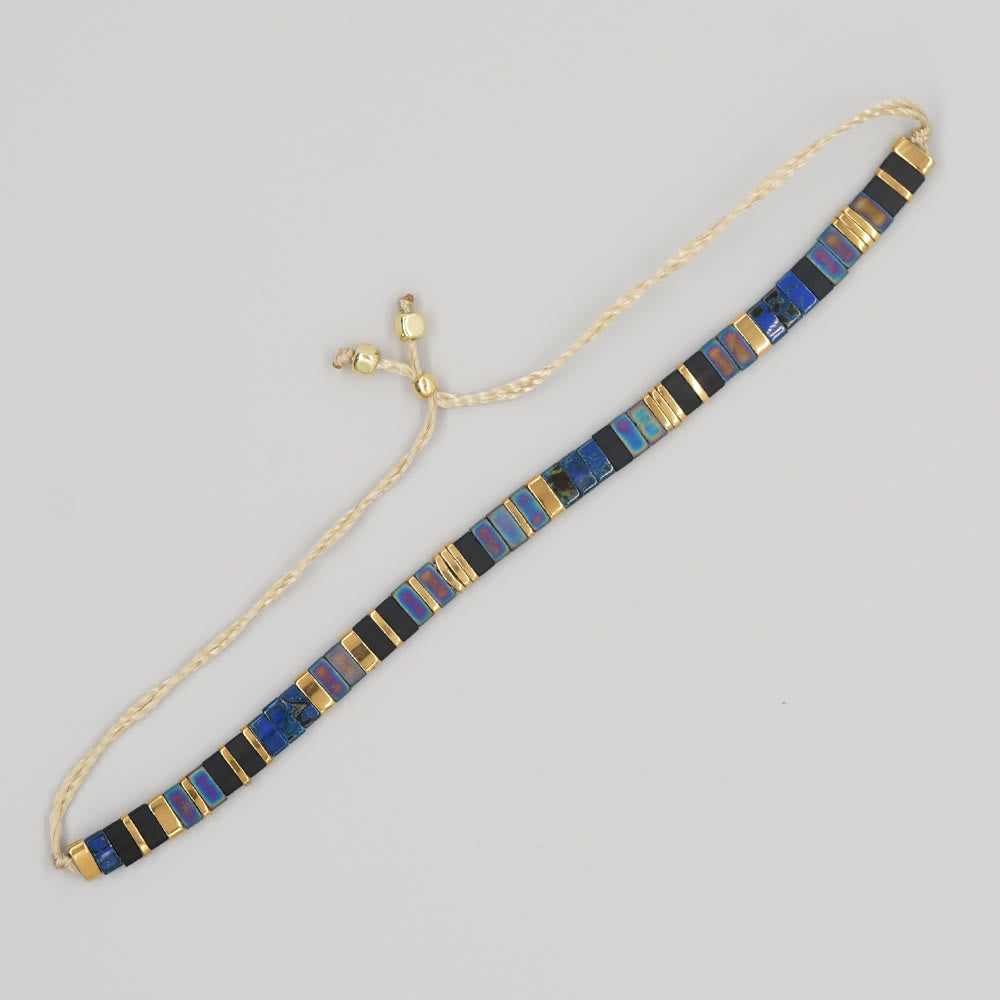 Minimalist Multi-Color Tila Bead Adjustable Bracelet - Style#3 - image 10