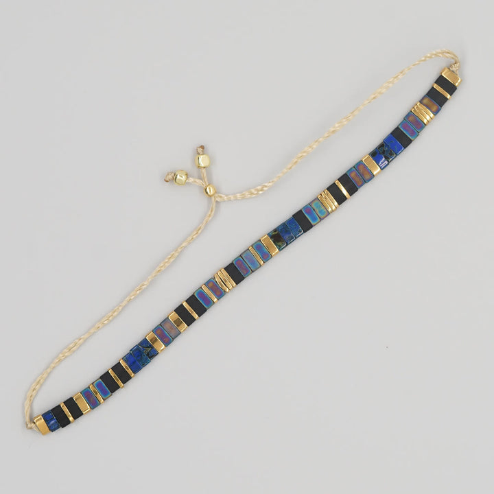 Minimalist Multi-Color Tila Bead Adjustable Bracelet - Style#3 - image 10