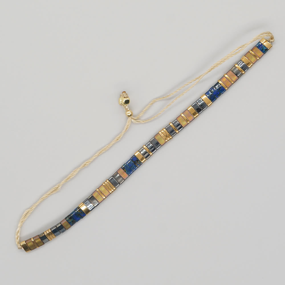 Minimalist Multi-Color Tila Bead Adjustable Bracelet - Style#13 - image 21
