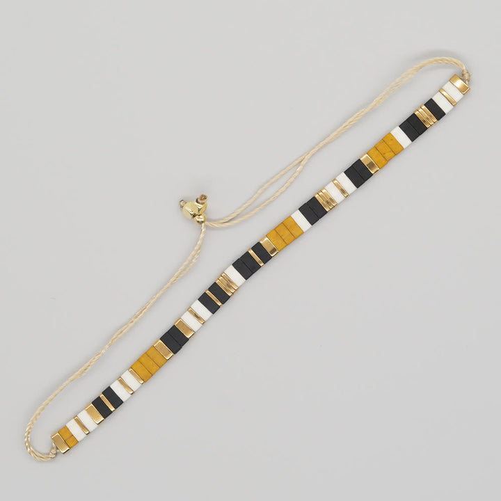 Minimalist Multi-Color Tila Bead Adjustable Bracelet - Style#6 - image 13