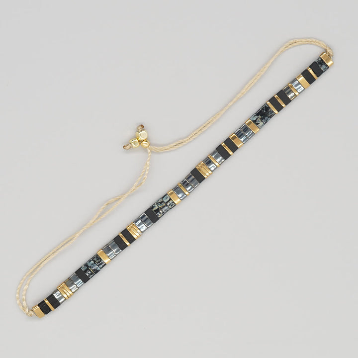 Minimalist Multi-Color Tila Bead Adjustable Bracelet - Style#12 - image 20