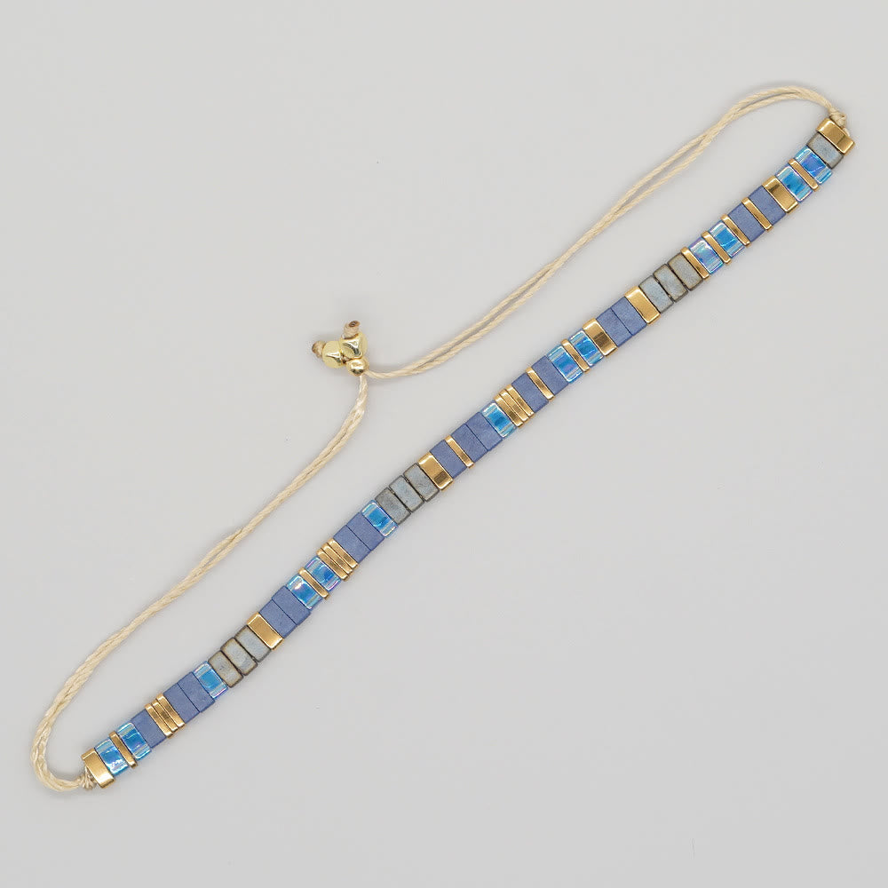 Minimalist Multi-Color Tila Bead Adjustable Bracelet - Style#5 - image 12