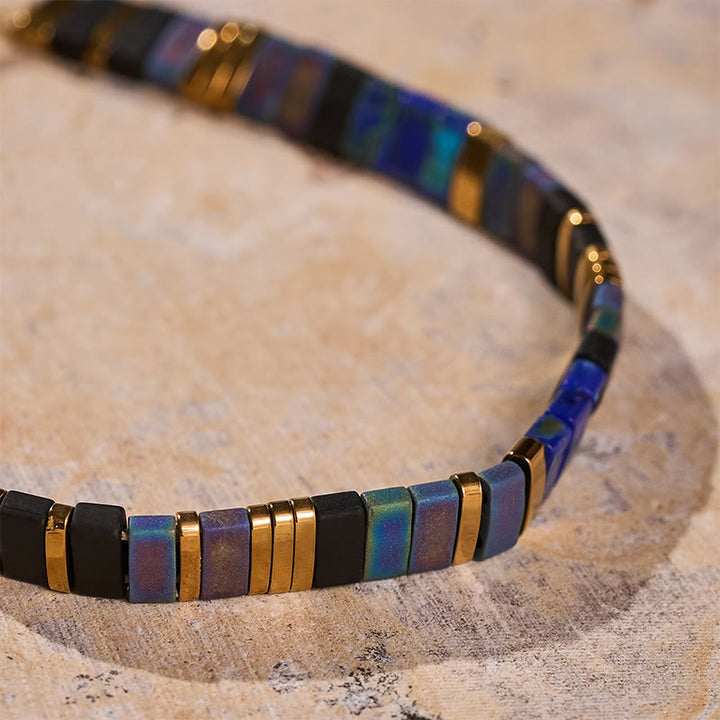 Minimalist Multi-Color Tila Bead Adjustable Bracelet - image 4