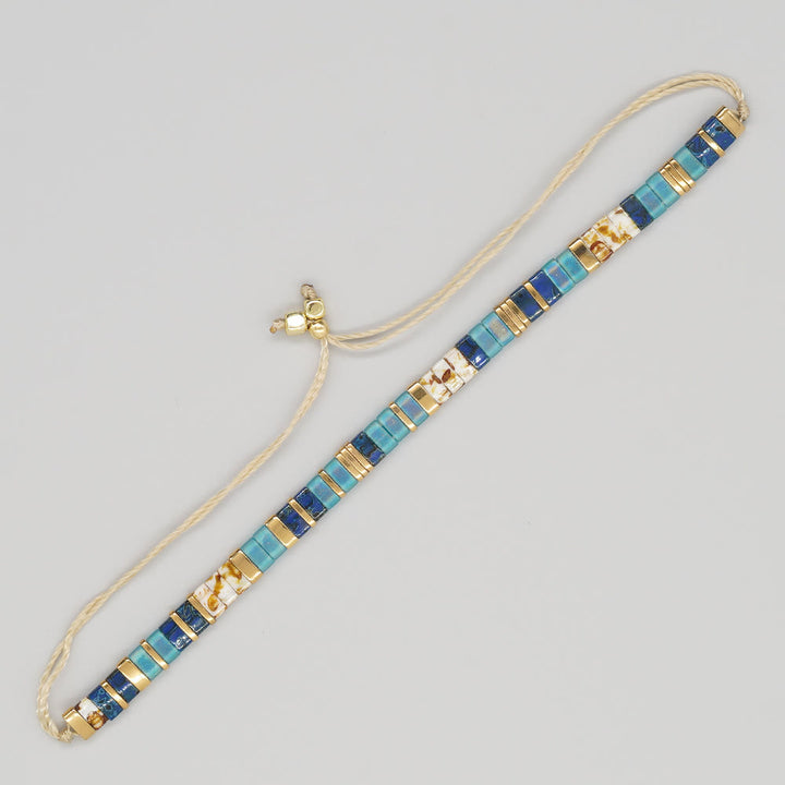 Minimalist Multi-Color Tila Bead Adjustable Bracelet - Style#10 - image 17