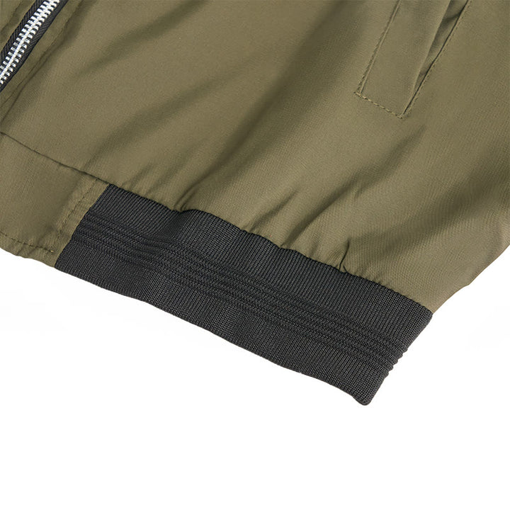 Men's Classic Stand Collar Bomber Jacket - image 13