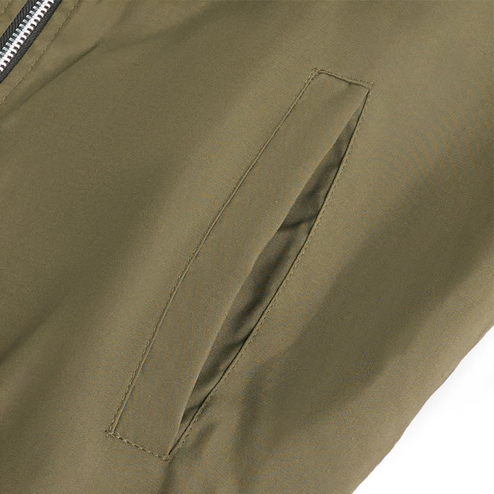 Men's Classic Stand Collar Bomber Jacket - image 9