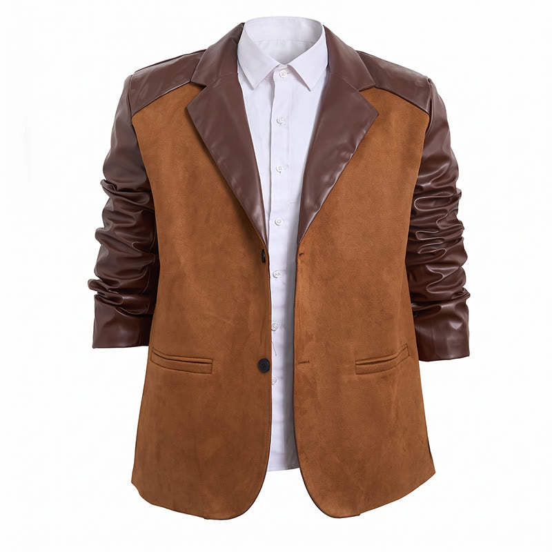 Men's Casual Business Leather Coat - image 1