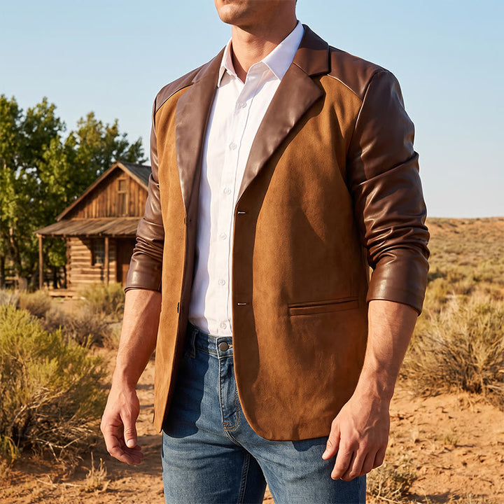 Men's Casual Business Leather Coat - image 0