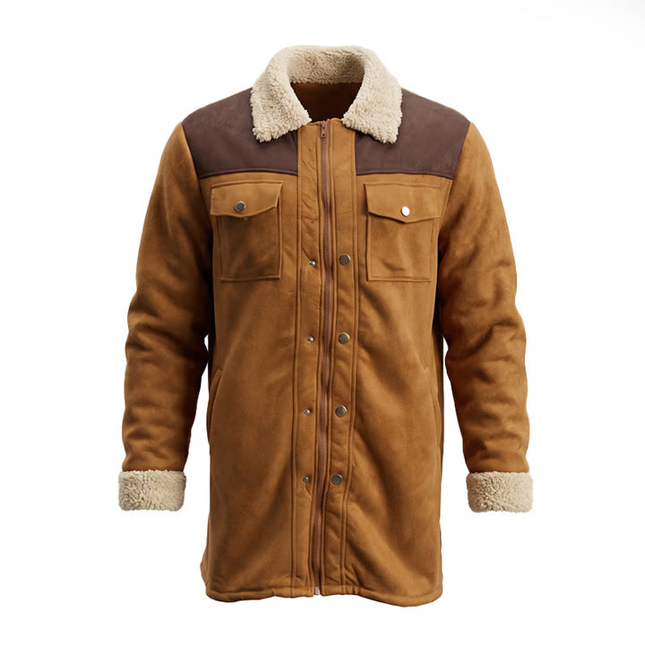 Vintage Multi-pocket Western Duster Coat For Men - image 1
