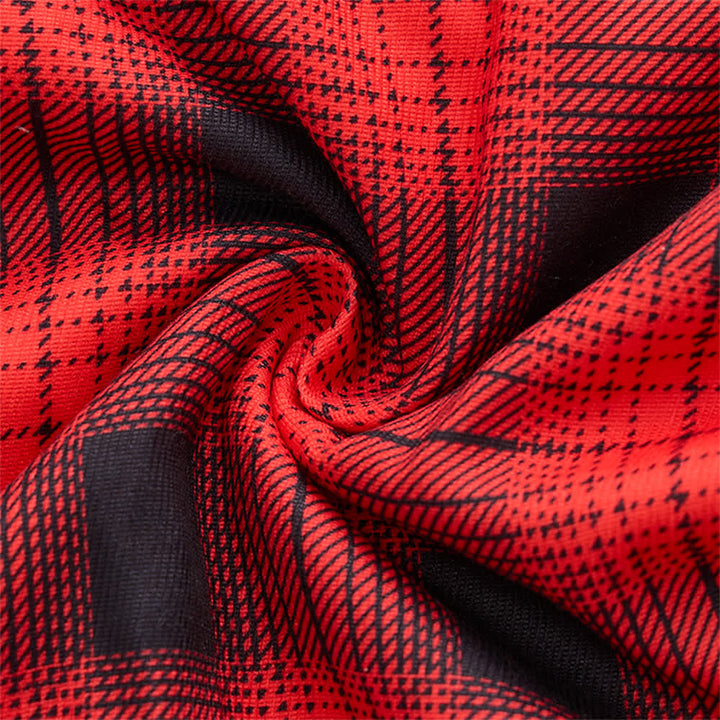 Men's Red Plaid Thick Winter Work Shirt Jacket - image 6