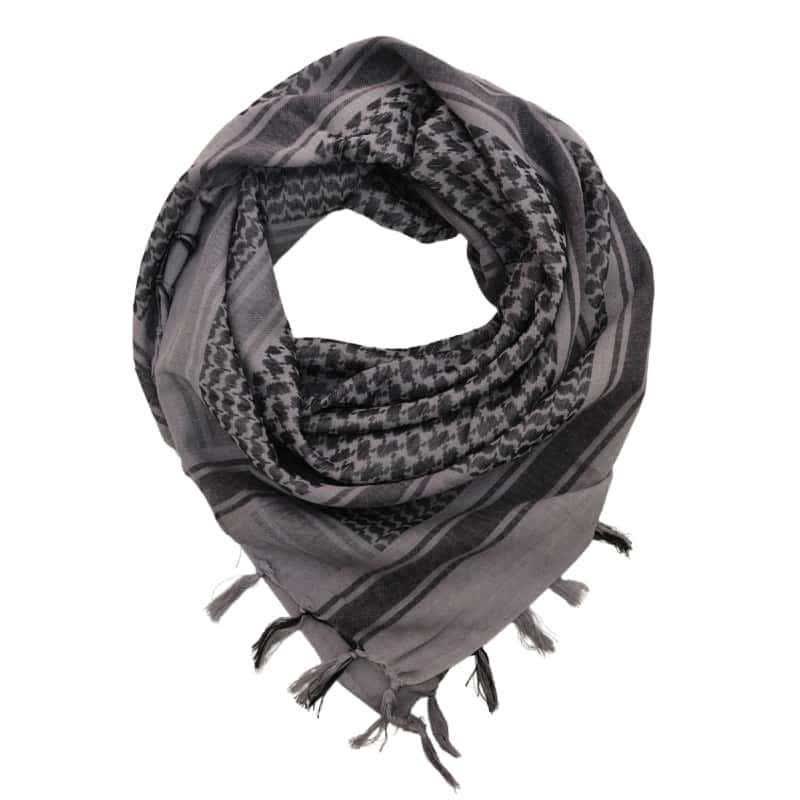 Desert Tactical Houndstooth Lightweight Head Wrap Scarf - Gray - image 14