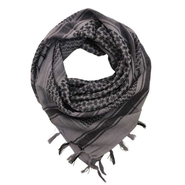 Desert Tactical Houndstooth Lightweight Head Wrap Scarf - Gray - image 14