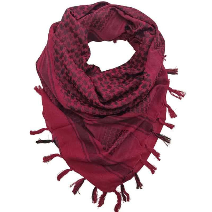 Desert Tactical Houndstooth Lightweight Head Wrap Scarf - Red - image 15
