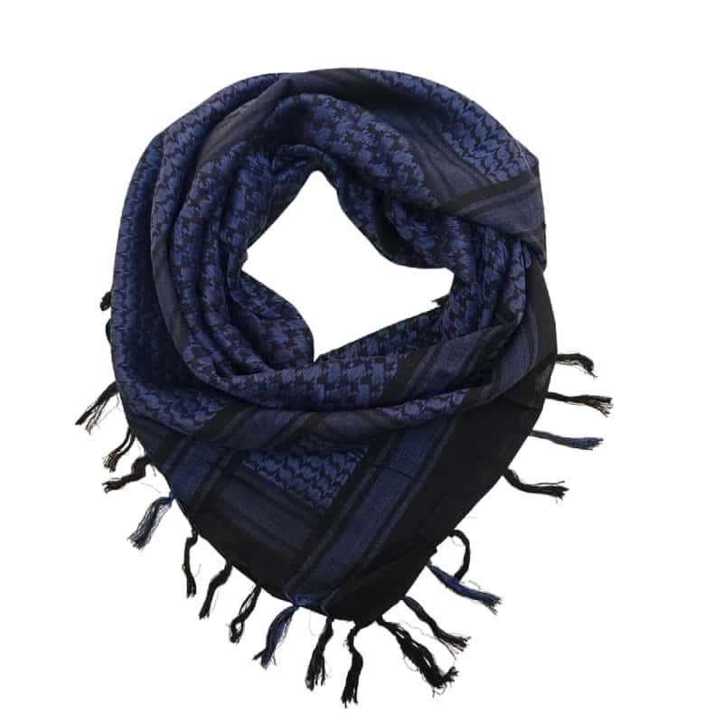 Desert Tactical Houndstooth Lightweight Head Wrap Scarf - Dark Blue - image 17