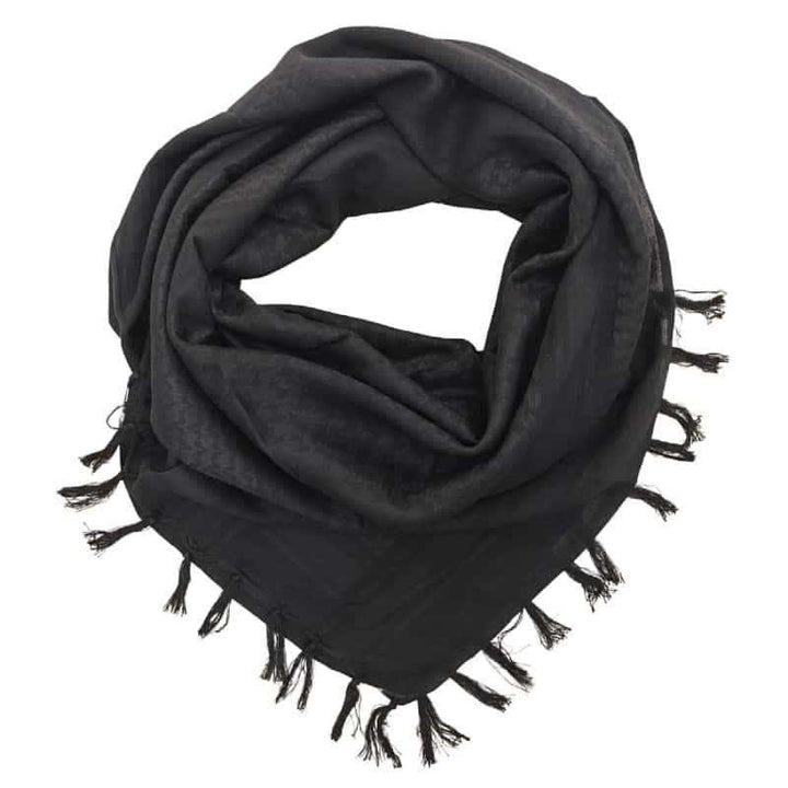 Desert Tactical Houndstooth Lightweight Head Wrap Scarf - Black - image 10