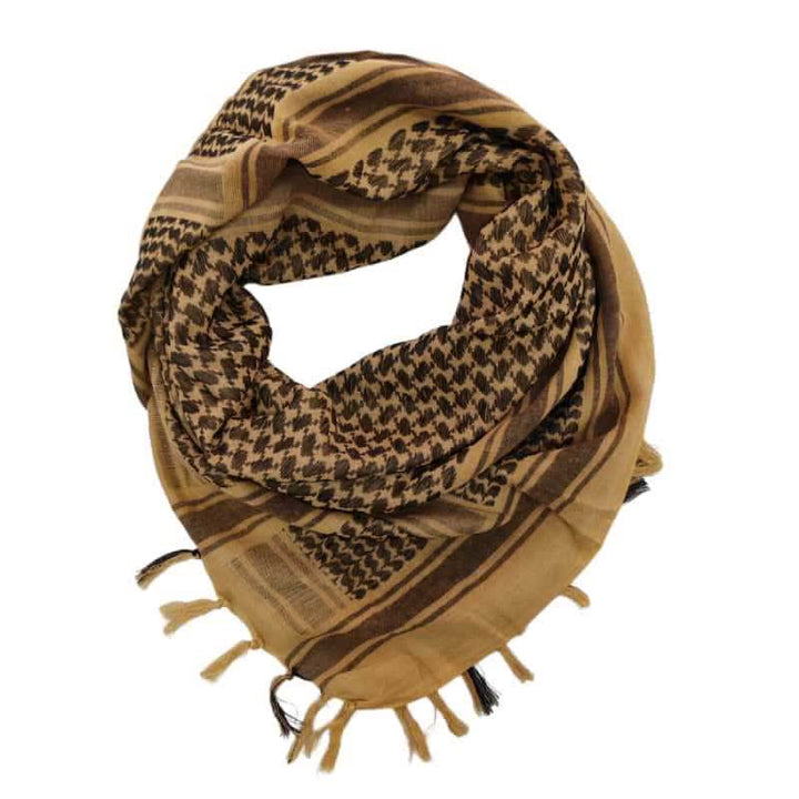 Desert Tactical Houndstooth Lightweight Head Wrap Scarf - Sandy - image 2