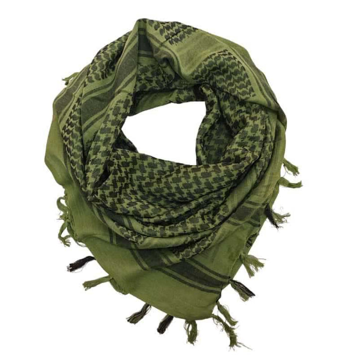Desert Tactical Houndstooth Lightweight Head Wrap Scarf - Light Green - image 12