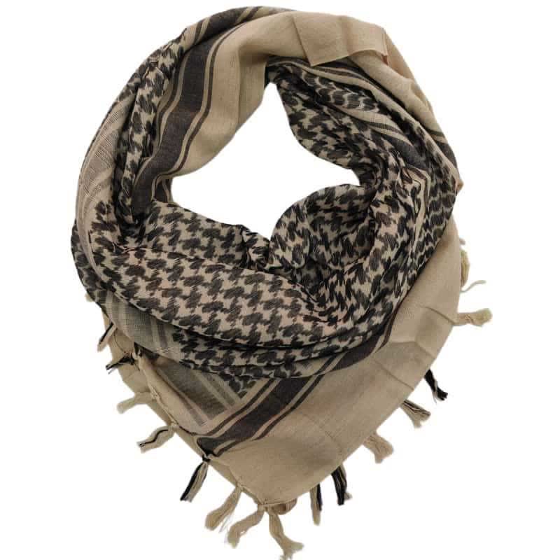 Desert Tactical Houndstooth Lightweight Head Wrap Scarf - Khaki - image 13