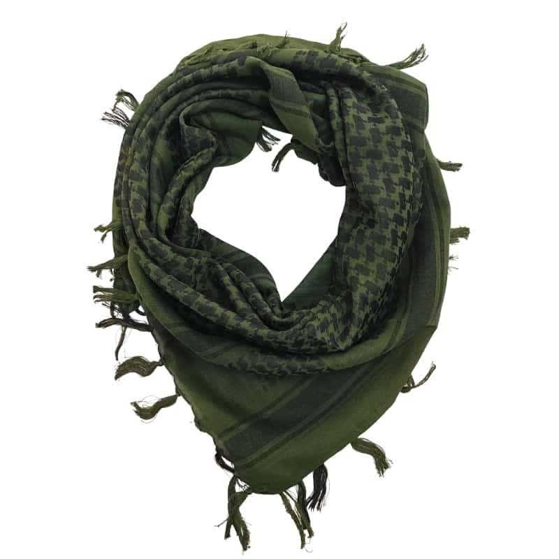 Desert Tactical Houndstooth Lightweight Head Wrap Scarf - Army Green - image 8