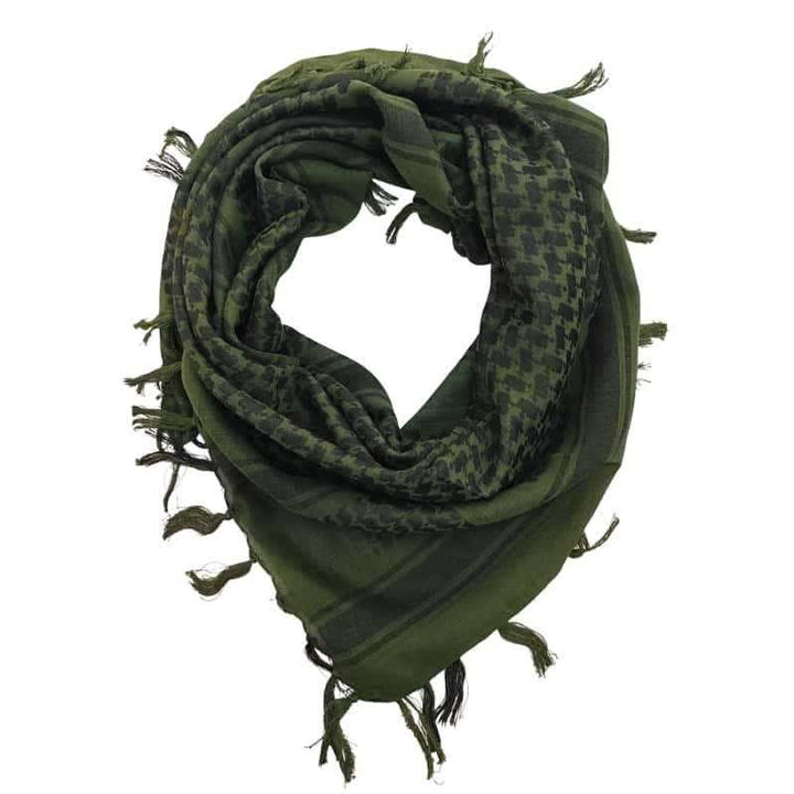 Desert Tactical Houndstooth Lightweight Head Wrap Scarf - Army Green - image 8