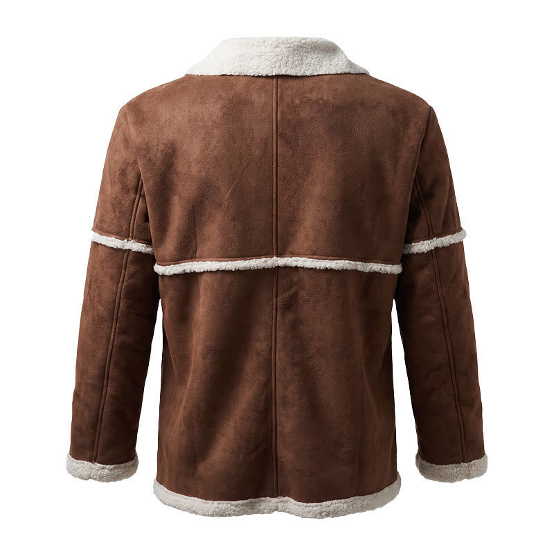 British Style Shearling Coat For Men - image 9