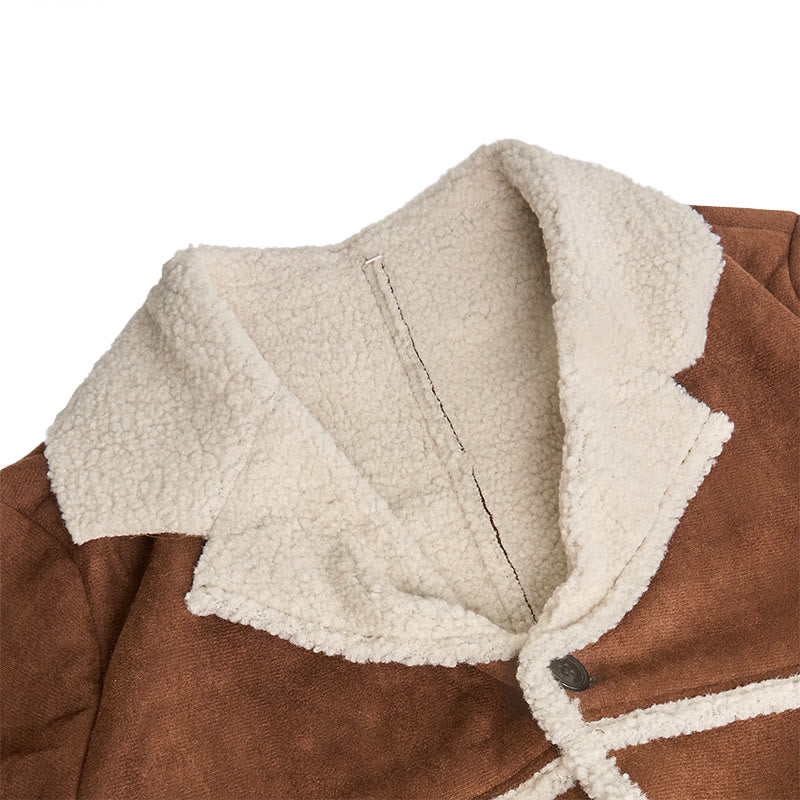 British Style Shearling Coat For Men - image 3