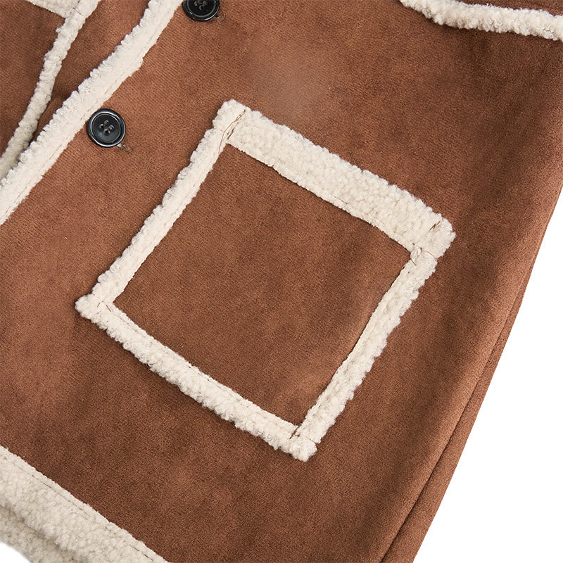 British Style Shearling Coat For Men - image 6