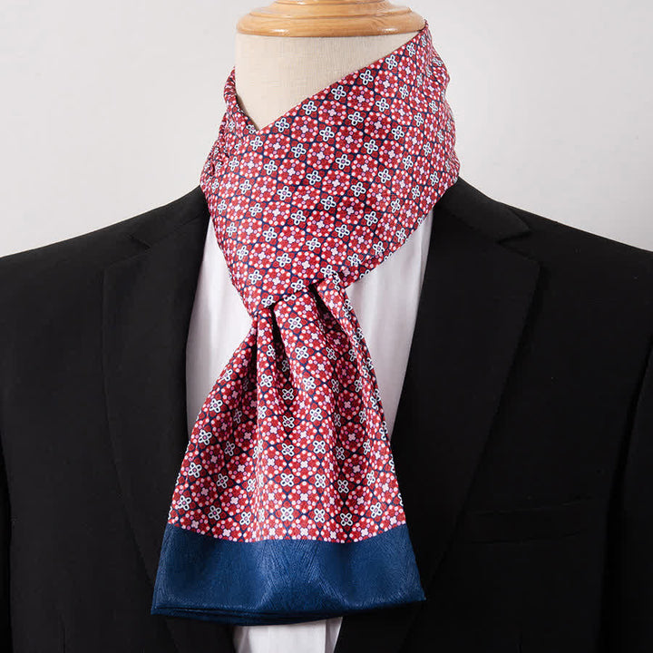 Men's Gentleman Silk-Feelp Business Thin Ascot Scarf - Style #25 - image 25