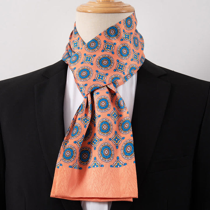 Men's Gentleman Silk-Feelp Business Thin Ascot Scarf - Style #24 - image 24