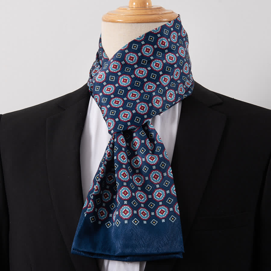 Men's Gentleman Silk-Feelp Business Thin Ascot Scarf - Style #30 - image 30