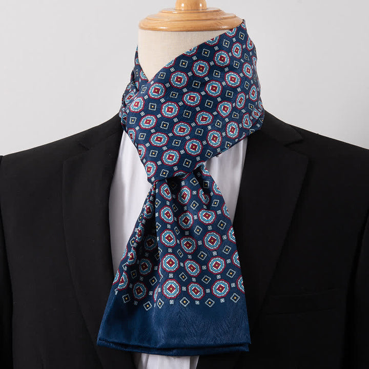 Men's Gentleman Silk-Feelp Business Thin Ascot Scarf - Style #30 - image 30