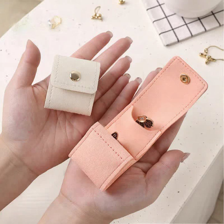 Portable Foldable 4-Slot Travel Roll Jewelry Box - image 6