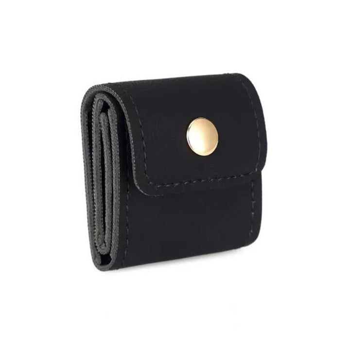 Portable Foldable 4-Slot Travel Roll Jewelry Box - Black PU Leather - image 13