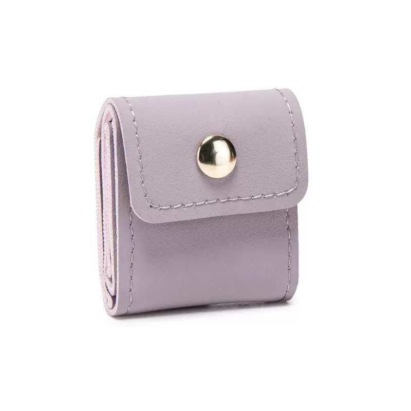 Portable Foldable 4-Slot Travel Roll Jewelry Box - Purple PU Leather - image 11