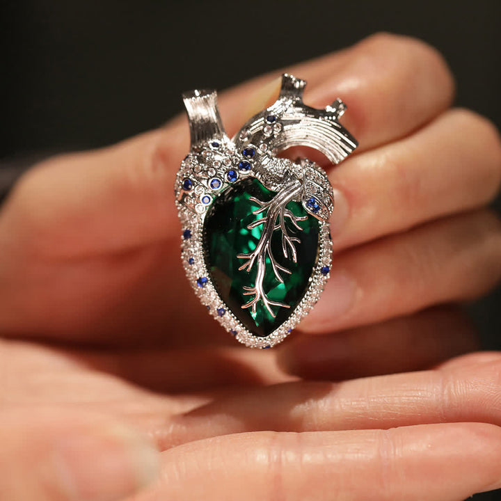 My Beating Heart - Anatomical Heart Crystal Brooch - image 7